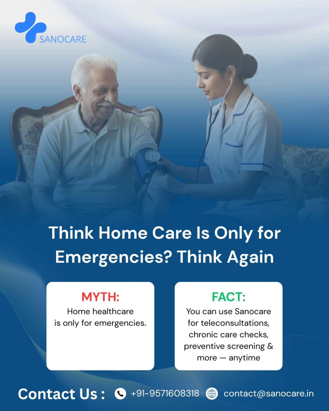 Sanocare home healthcare available anytime